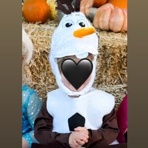 Olaf White Snowman Kids Costume